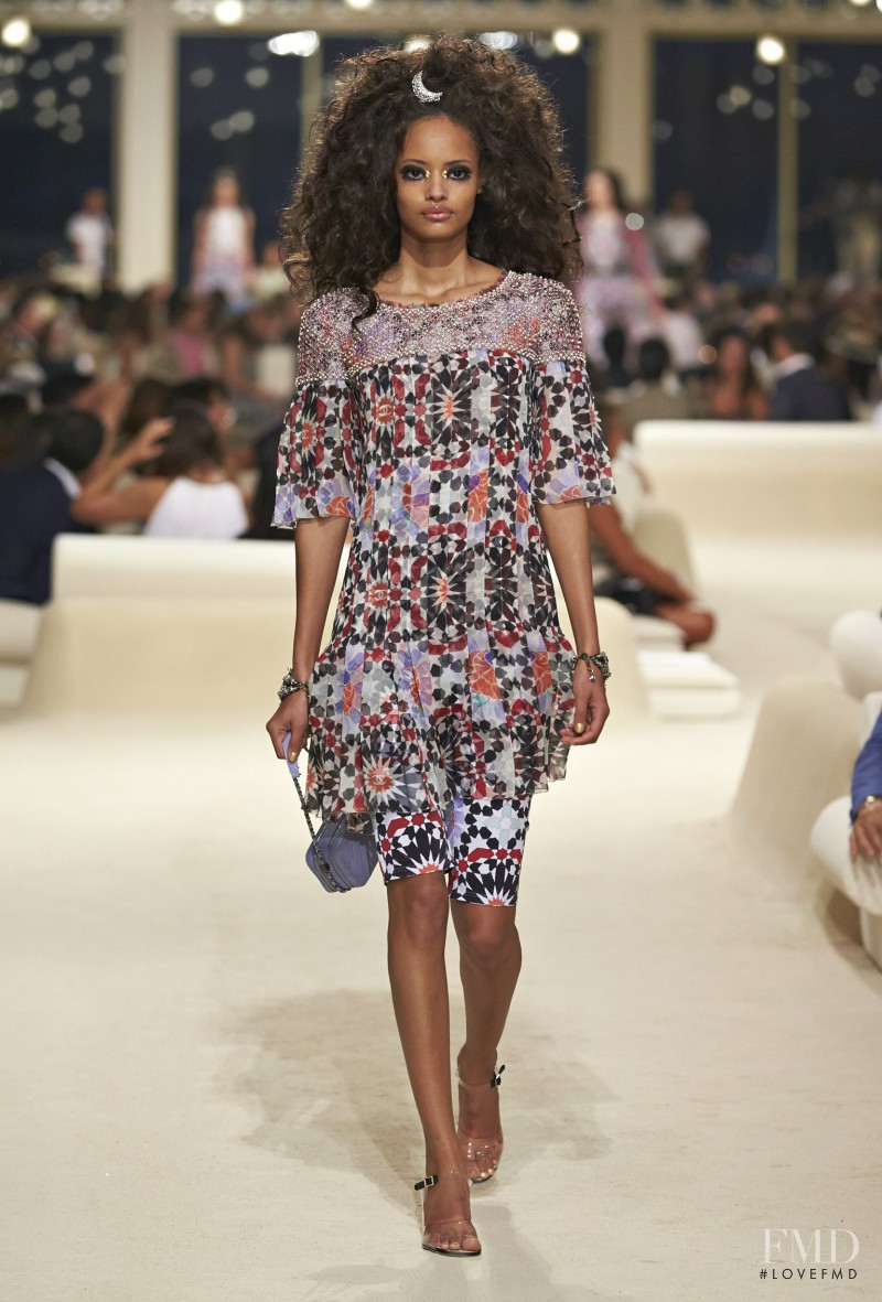 Malaika Firth featured in  the Chanel fashion show for Resort 2015