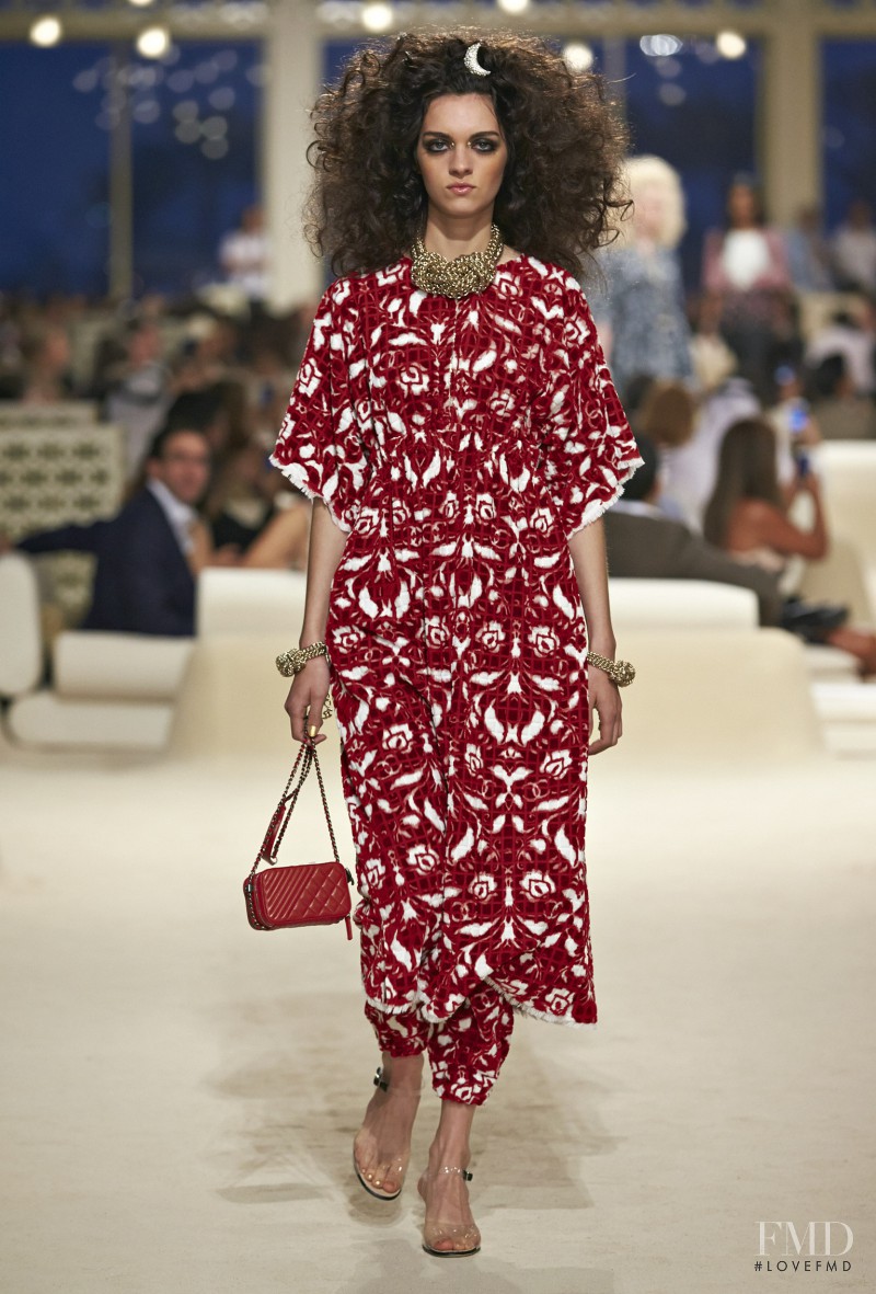 Magda Laguinge featured in  the Chanel fashion show for Resort 2015
