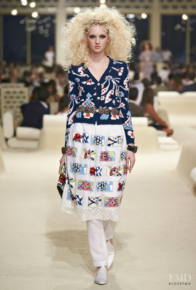 Nastya Sten featured in  the Chanel fashion show for Resort 2015