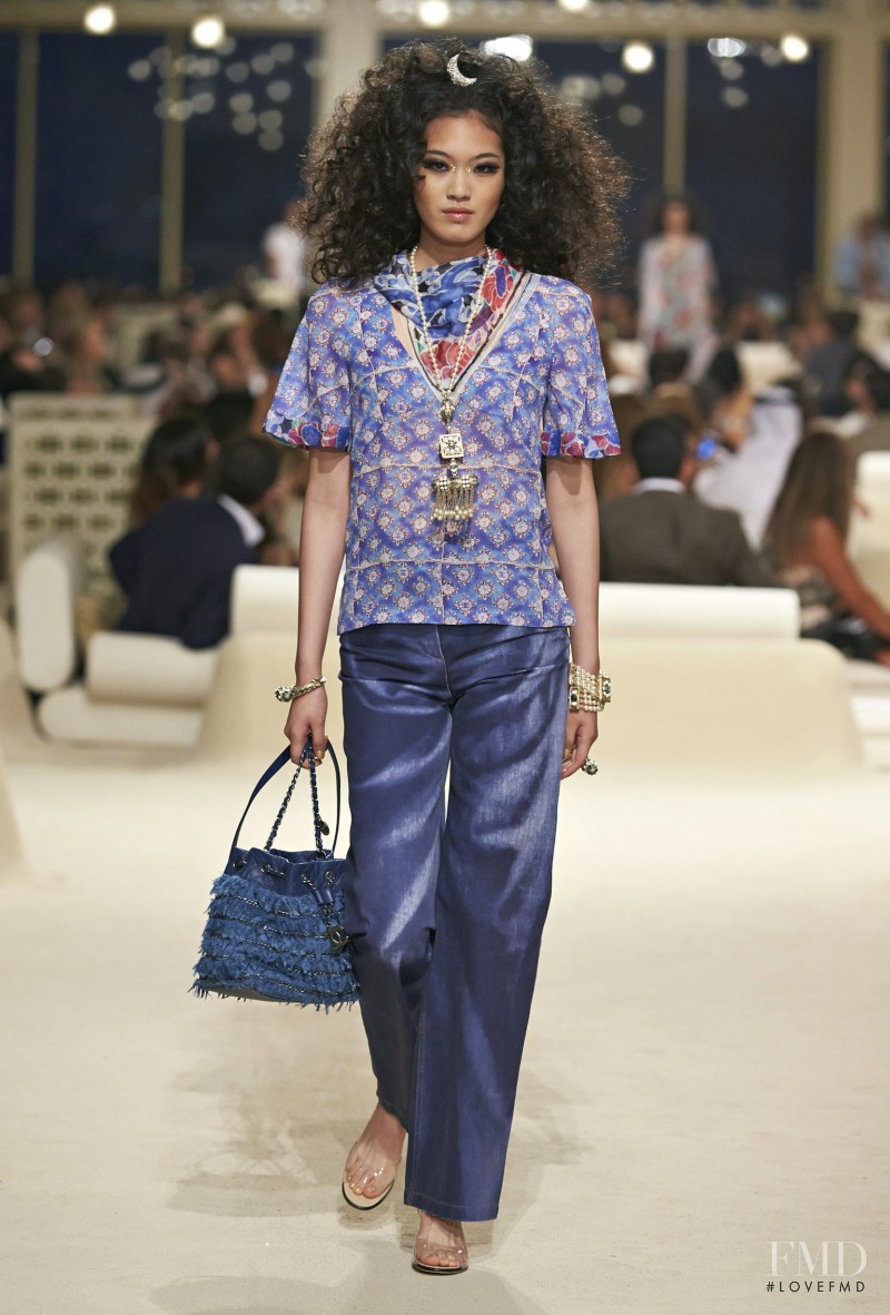 Chiharu Okunugi featured in  the Chanel fashion show for Resort 2015