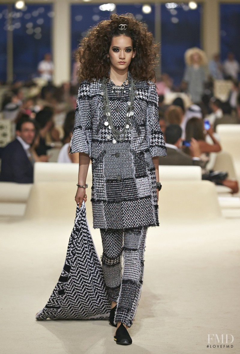 Mona Matsuoka featured in  the Chanel fashion show for Resort 2015