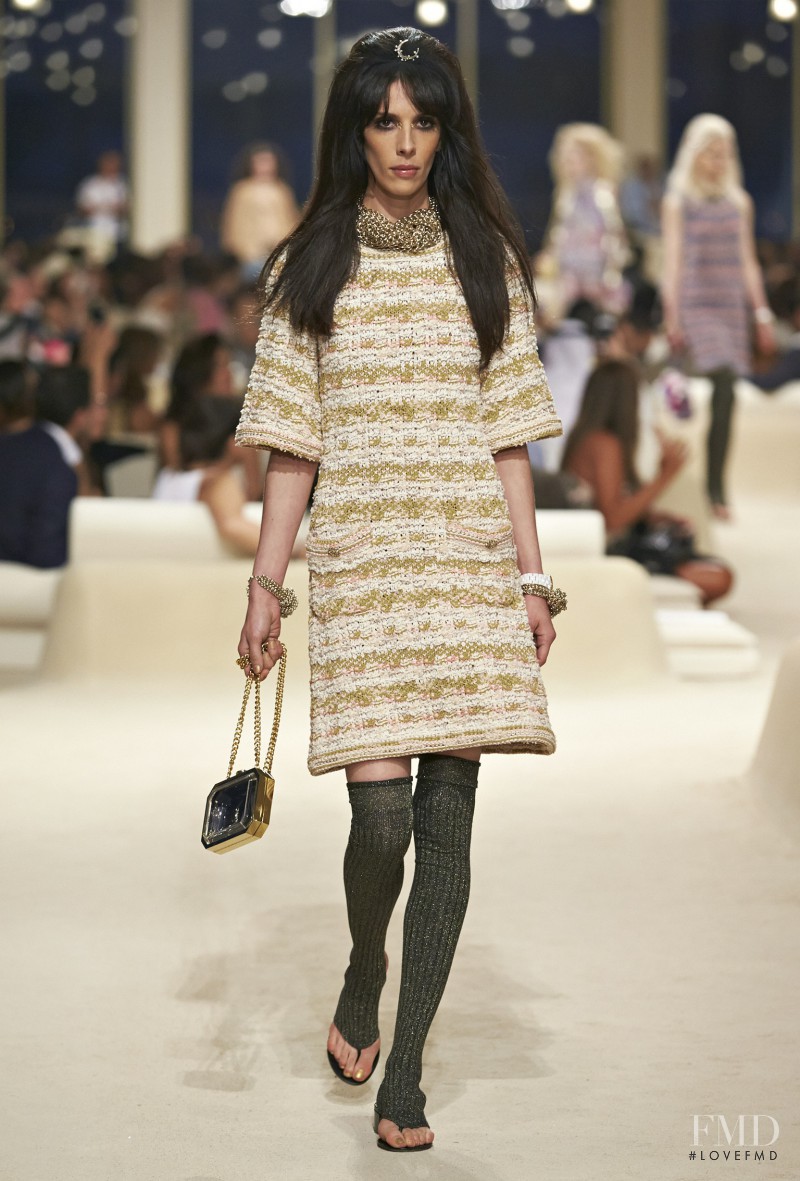 Jamie Bochert featured in  the Chanel fashion show for Resort 2015