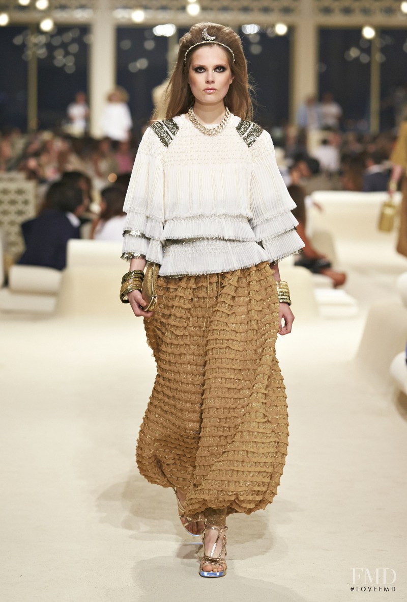 Caroline Brasch Nielsen featured in  the Chanel fashion show for Resort 2015