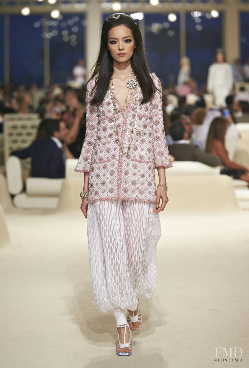 Fei Fei Sun featured in  the Chanel fashion show for Resort 2015