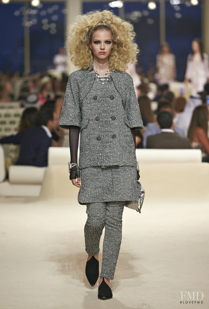 Sasha Luss featured in  the Chanel fashion show for Resort 2015