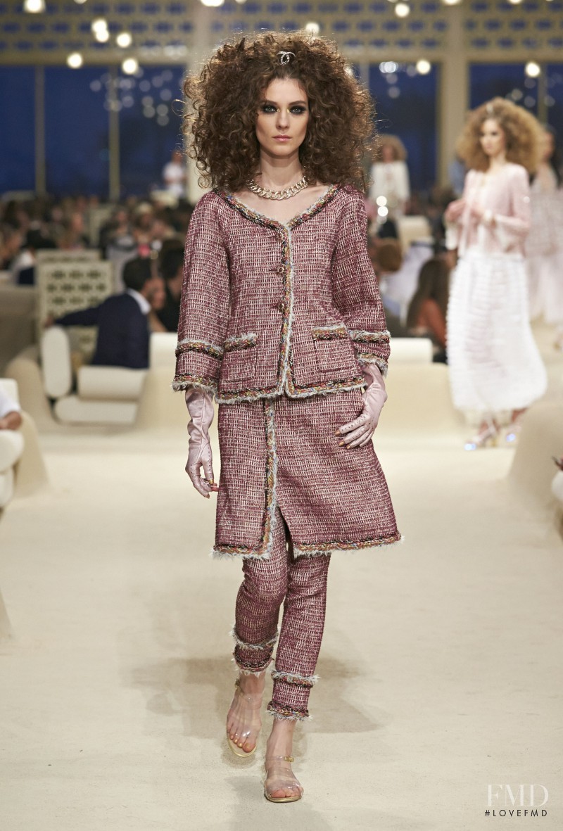 Kati Nescher featured in  the Chanel fashion show for Resort 2015