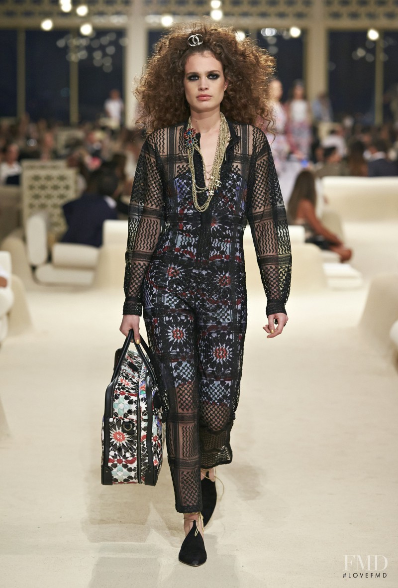 Constanza Saravia featured in  the Chanel fashion show for Resort 2015