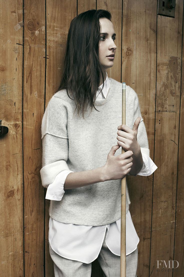 Waleska Gorczevski featured in  the rag & bone fashion show for Resort 2015