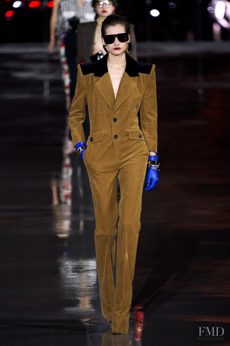 Alina Bolotina featured in  the Saint Laurent fashion show for Spring/Summer 2022
