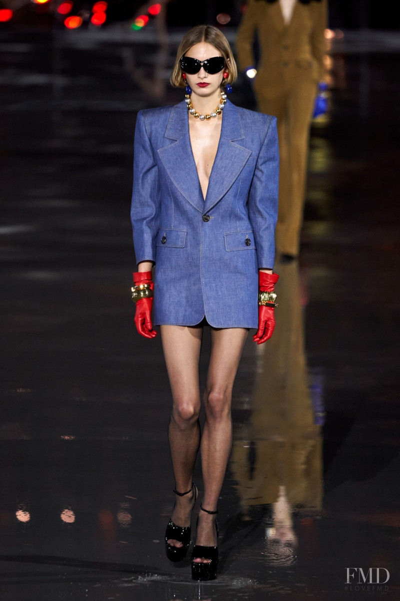 Rolf Schrader featured in  the Saint Laurent fashion show for Spring/Summer 2022