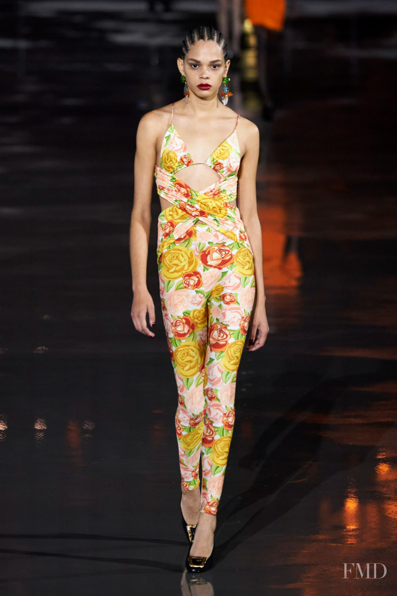 Hiandra Martinez featured in  the Saint Laurent fashion show for Spring/Summer 2022