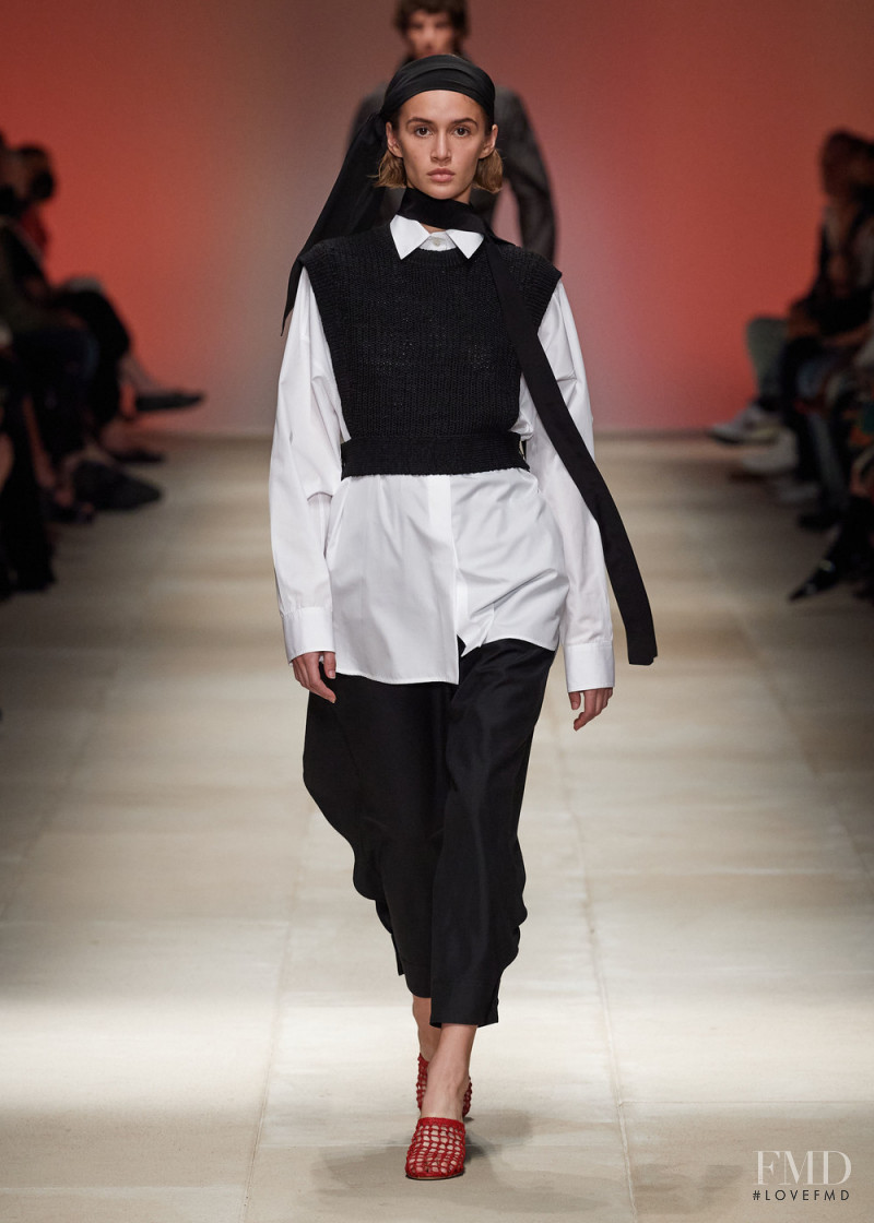 Quinn Elin Mora featured in  the Salvatore Ferragamo fashion show for Spring/Summer 2022