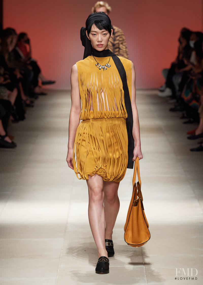 So Ra Choi featured in  the Salvatore Ferragamo fashion show for Spring/Summer 2022