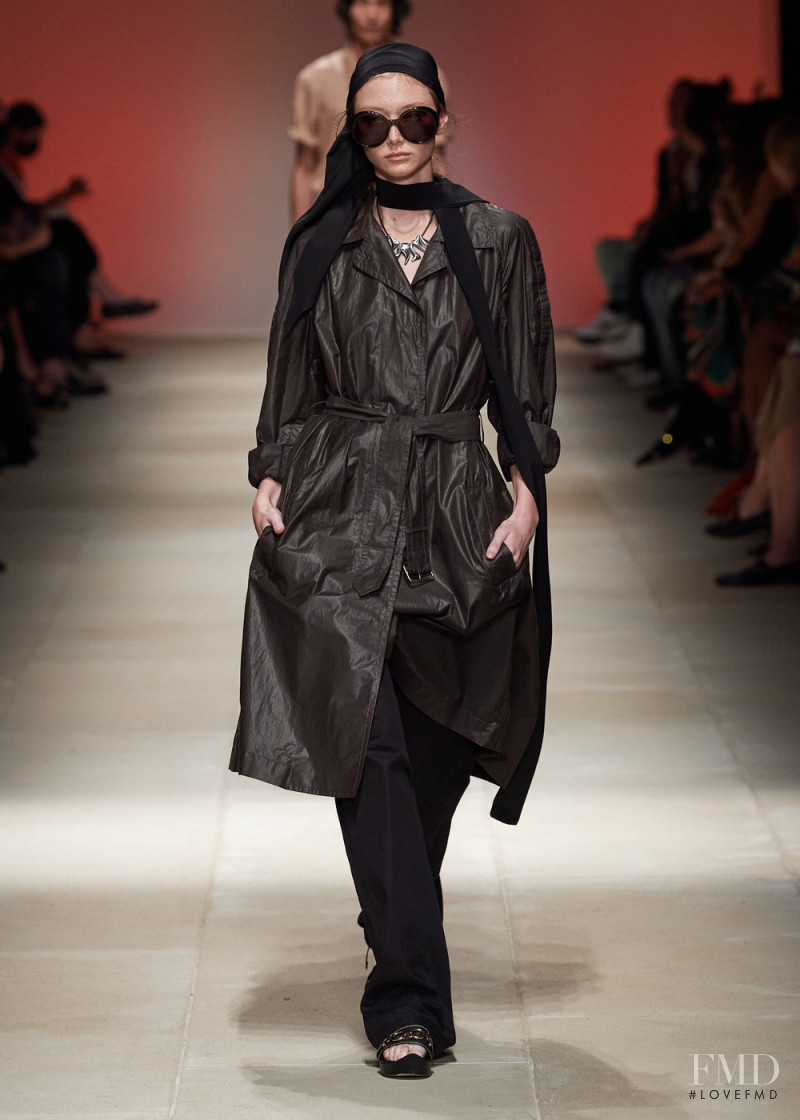 Sara Grace Wallerstedt featured in  the Salvatore Ferragamo fashion show for Spring/Summer 2022