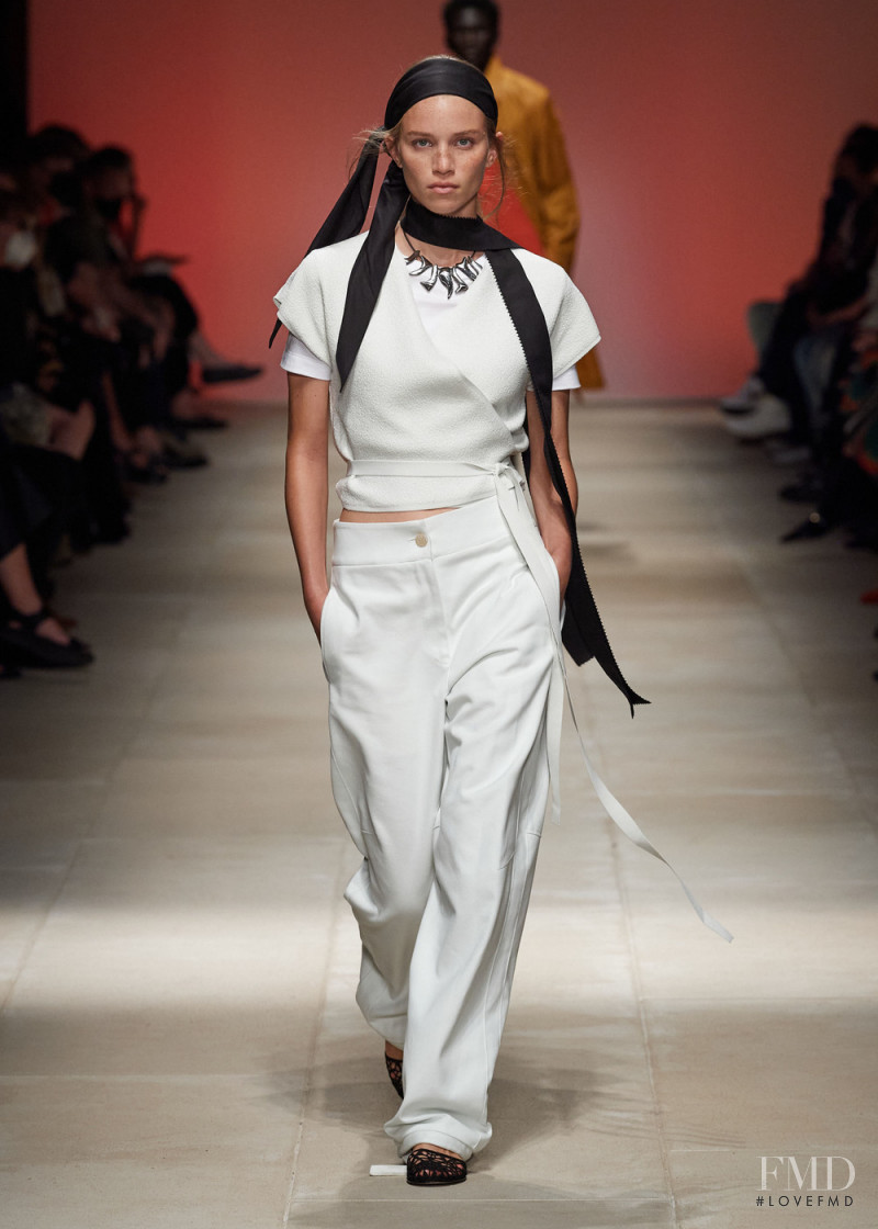 Rebecca Leigh Longendyke featured in  the Salvatore Ferragamo fashion show for Spring/Summer 2022