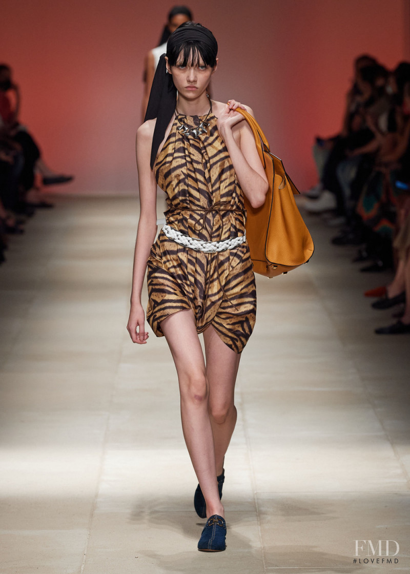 Sofia Steinberg featured in  the Salvatore Ferragamo fashion show for Spring/Summer 2022
