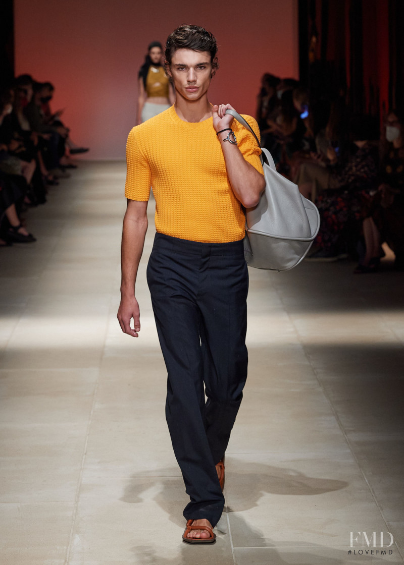 Fernando Lindez featured in  the Salvatore Ferragamo fashion show for Spring/Summer 2022