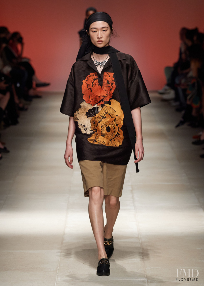 Chu Wong featured in  the Salvatore Ferragamo fashion show for Spring/Summer 2022