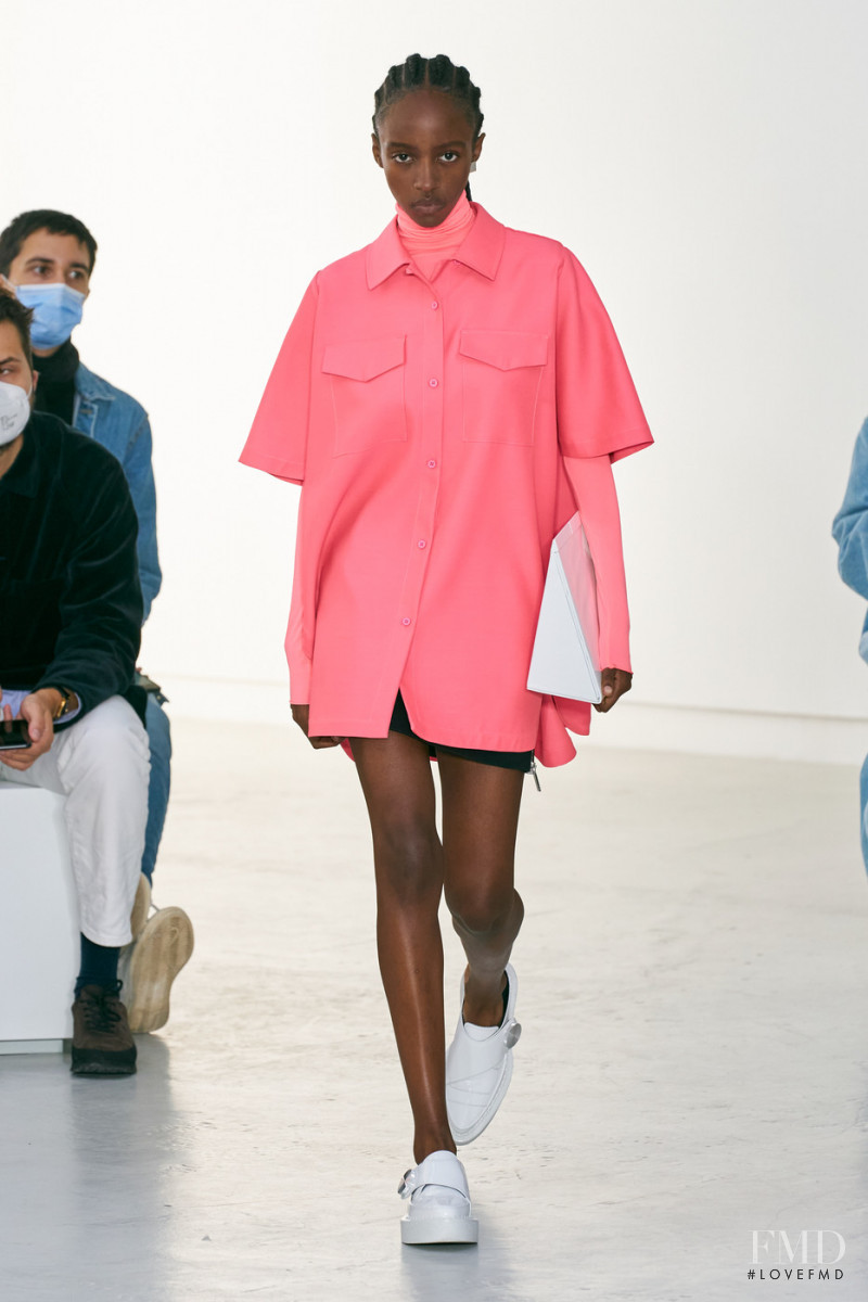 Metta Irebe featured in  the Shang Xia fashion show for Spring/Summer 2022