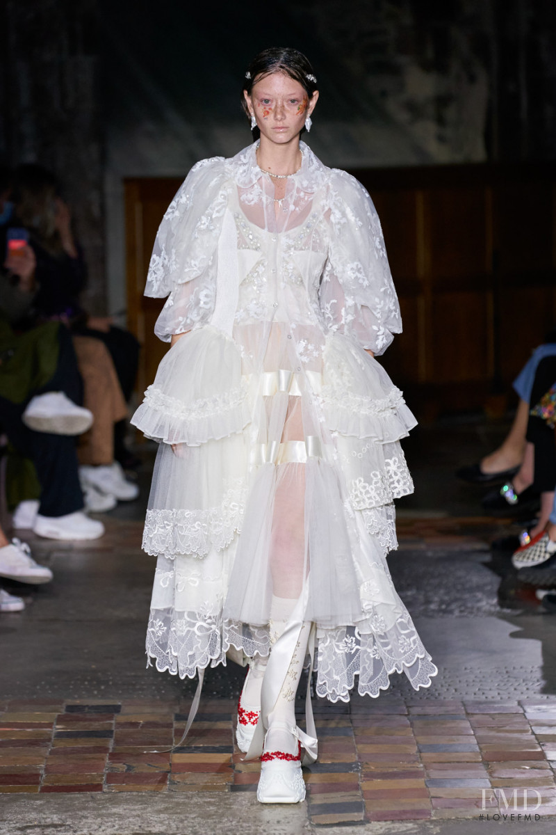 Sara Grace Wallerstedt featured in  the Simone Rocha fashion show for Spring/Summer 2022