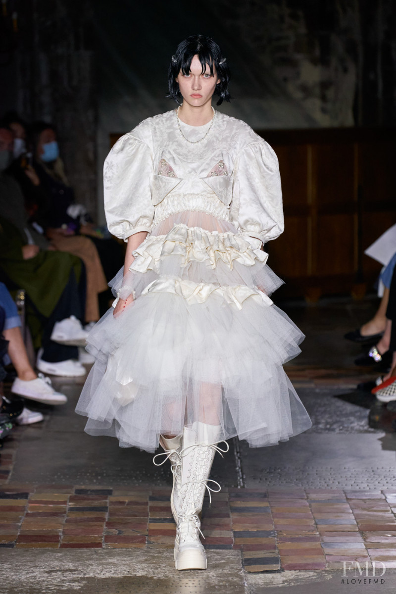 Sofia Steinberg featured in  the Simone Rocha fashion show for Spring/Summer 2022