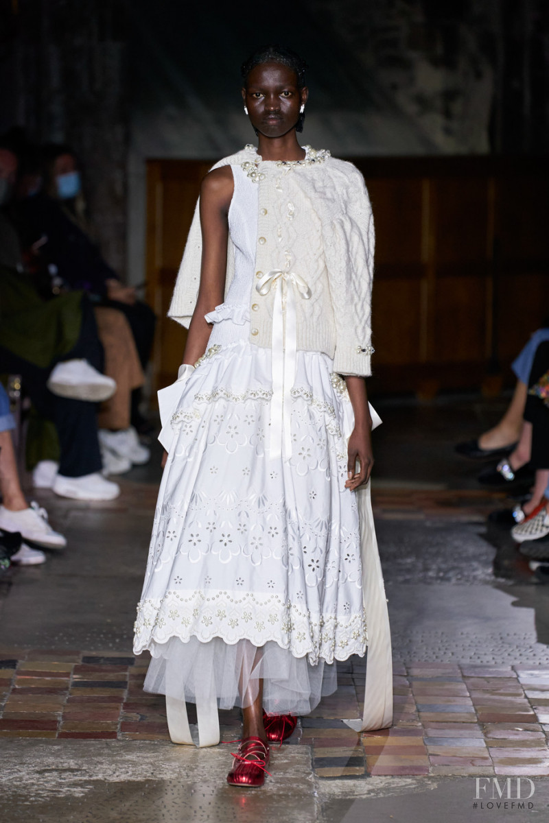 Diana Achan featured in  the Simone Rocha fashion show for Spring/Summer 2022