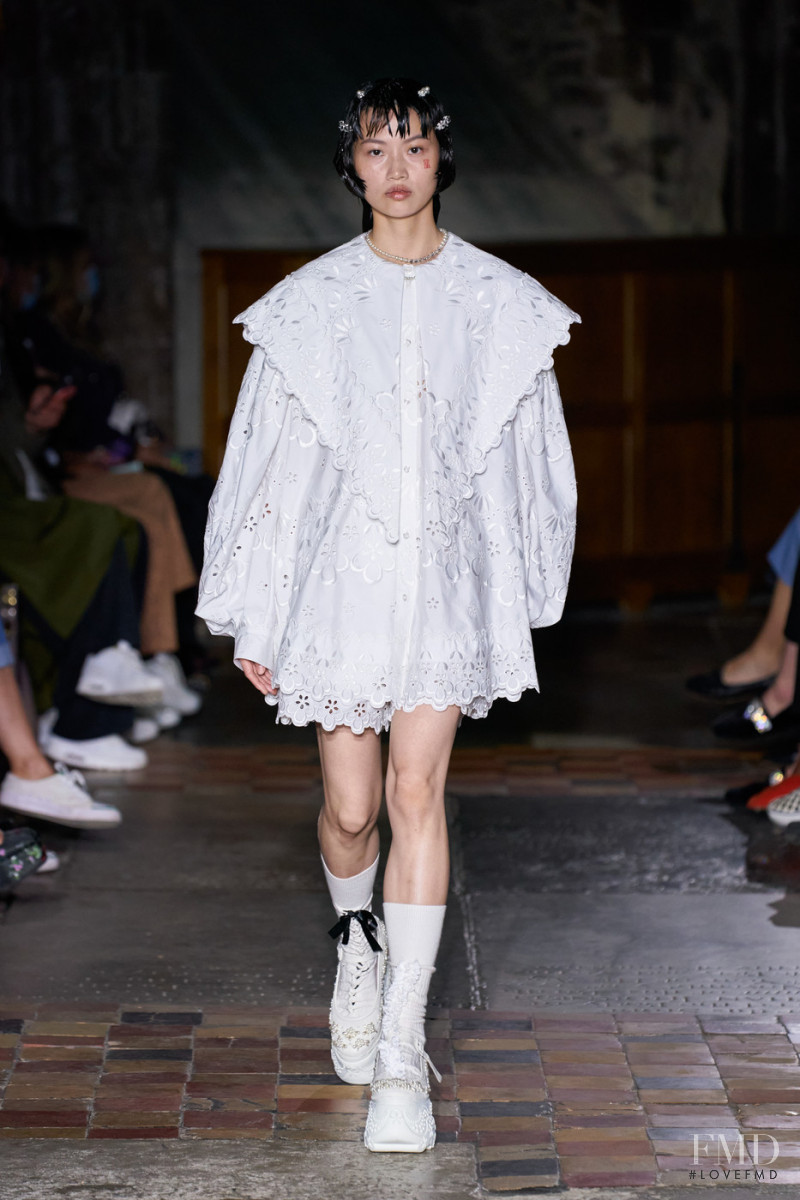 Peipei Tang featured in  the Simone Rocha fashion show for Spring/Summer 2022