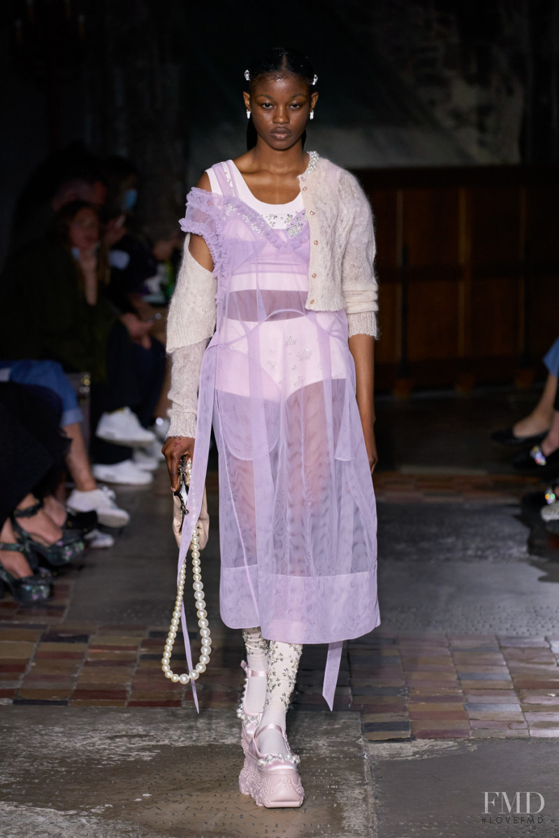 Precious Kevin featured in  the Simone Rocha fashion show for Spring/Summer 2022