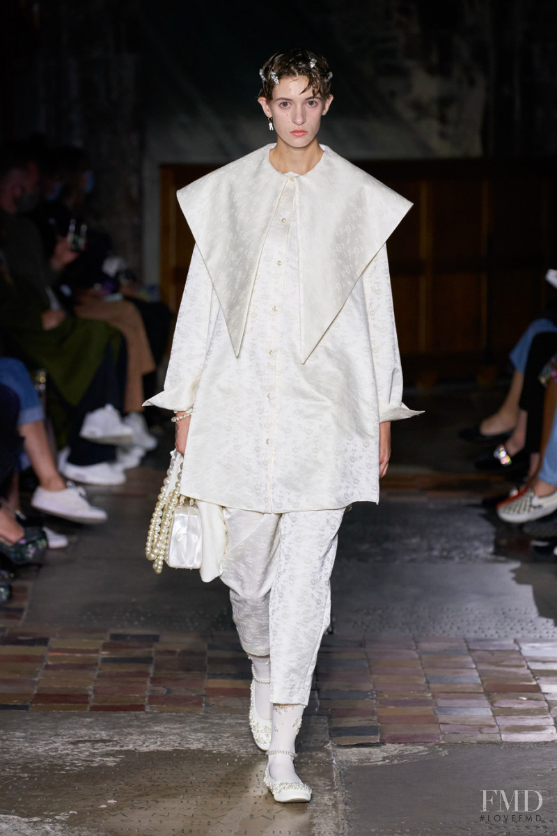 Puck van der Veen featured in  the Simone Rocha fashion show for Spring/Summer 2022