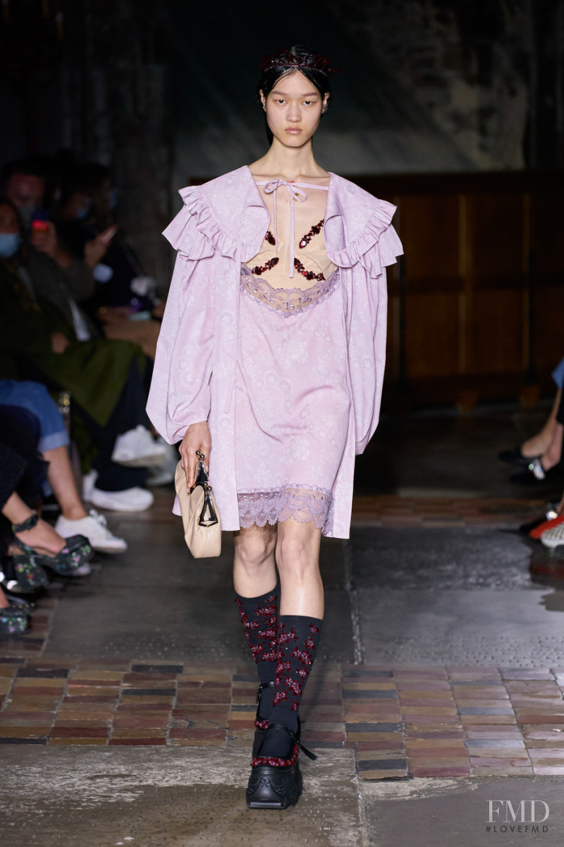 Chloe Oh featured in  the Simone Rocha fashion show for Spring/Summer 2022