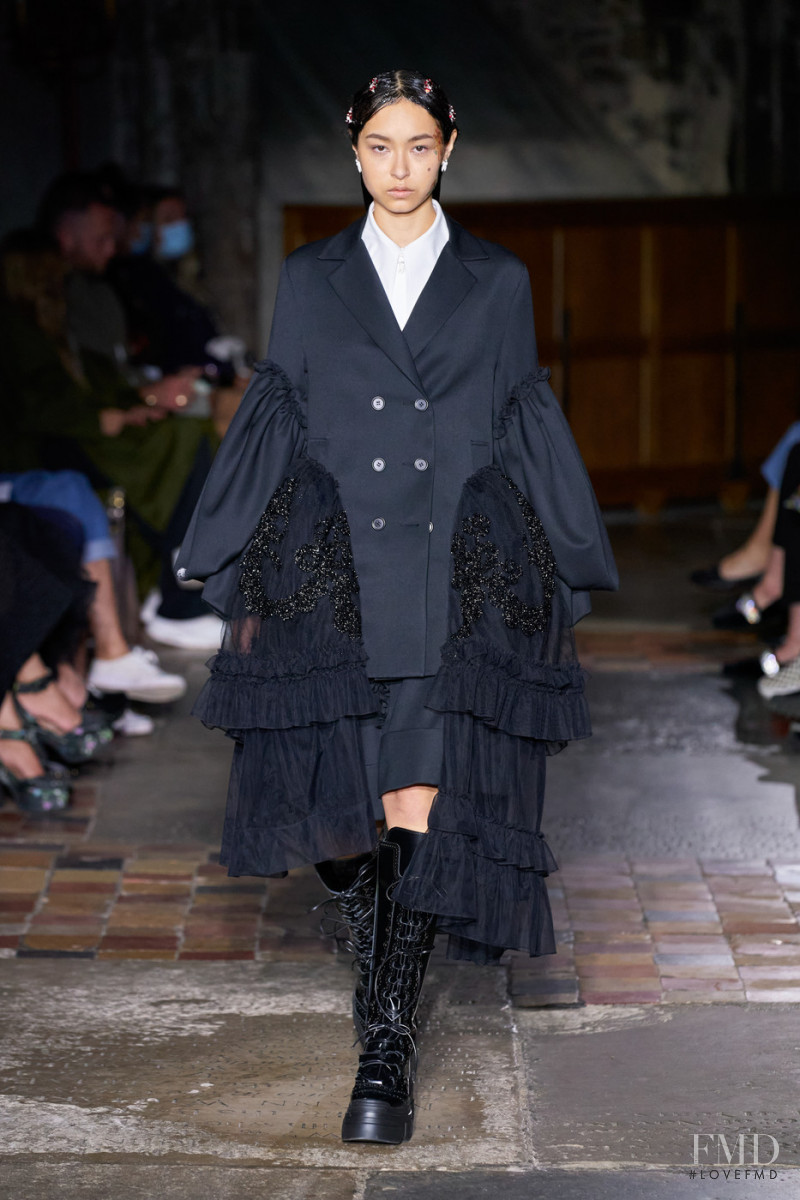 Sho Giersztein featured in  the Simone Rocha fashion show for Spring/Summer 2022