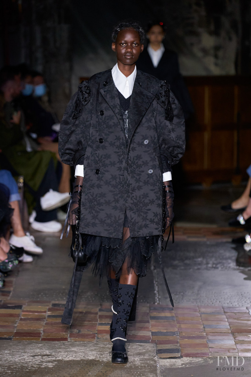 Caren Jepkemei featured in  the Simone Rocha fashion show for Spring/Summer 2022