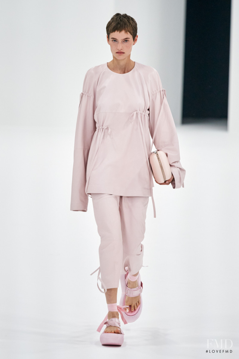 Greta Elisa Hofer featured in  the Sportmax fashion show for Spring/Summer 2022