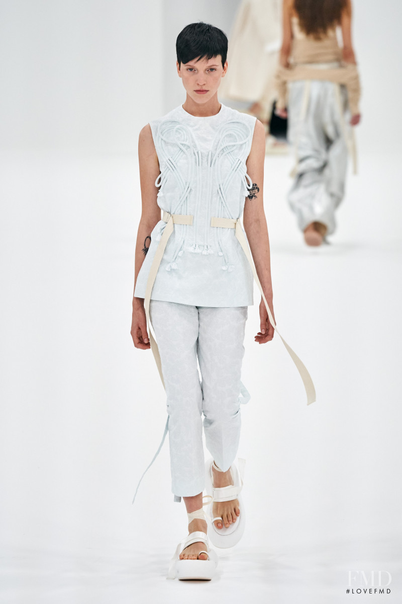 Yuki van Gog featured in  the Sportmax fashion show for Spring/Summer 2022