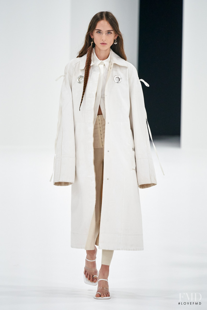 Claire Delozier featured in  the Sportmax fashion show for Spring/Summer 2022