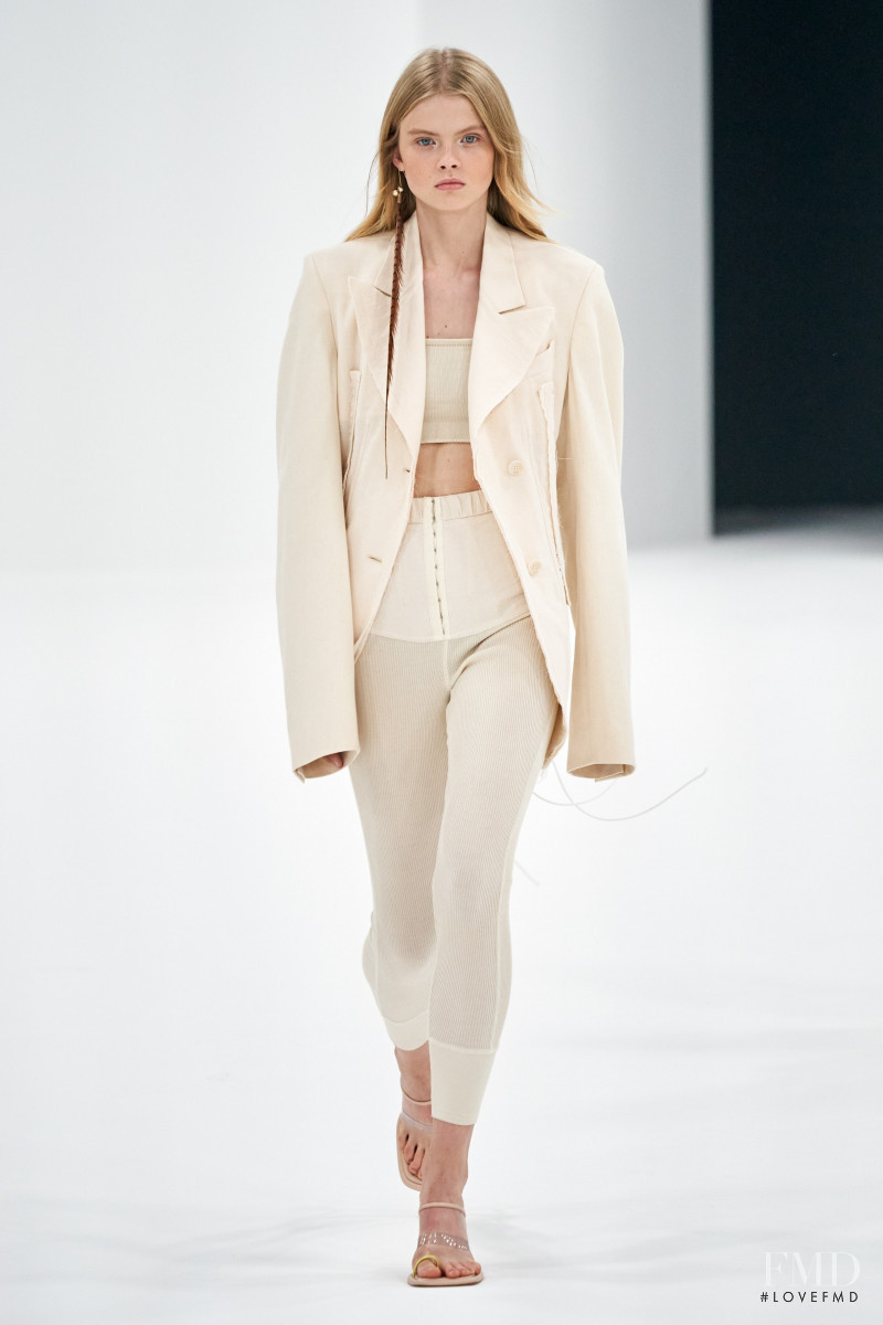 Evie Harris featured in  the Sportmax fashion show for Spring/Summer 2022