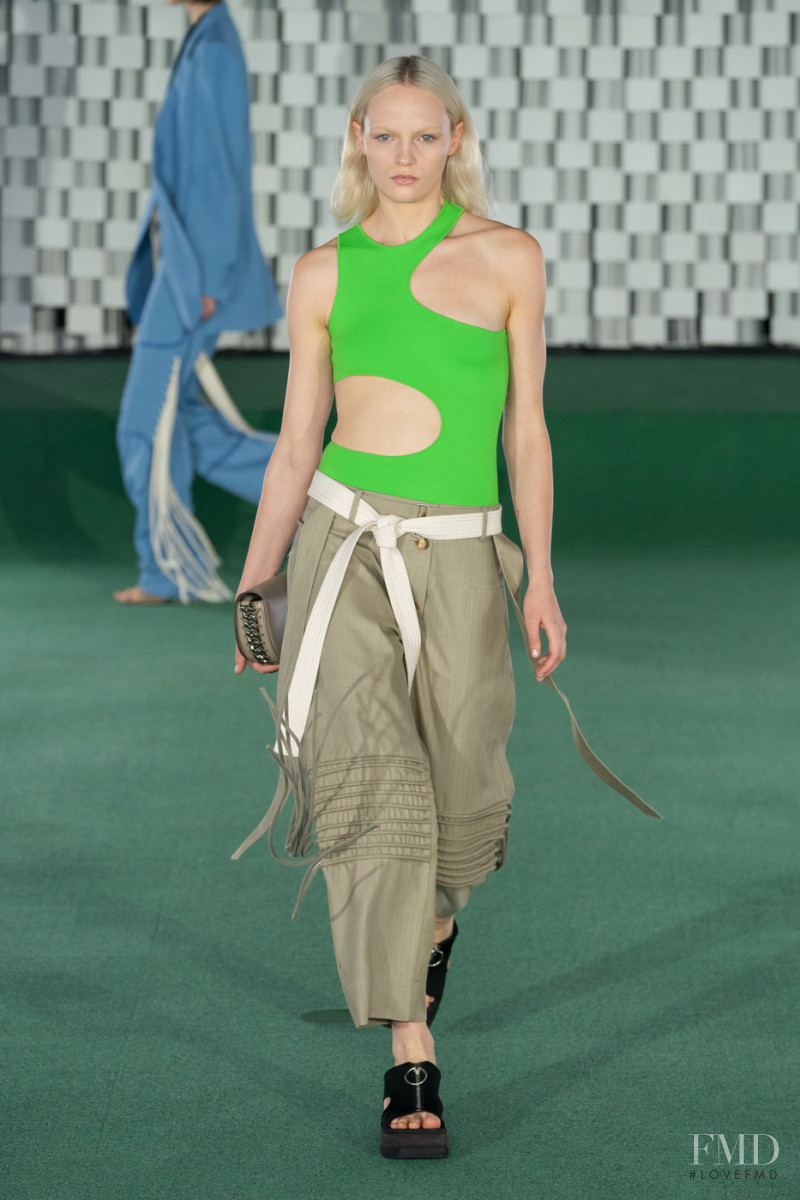 Awar Odhiang featured in  the Stella McCartney fashion show for Spring/Summer 2022