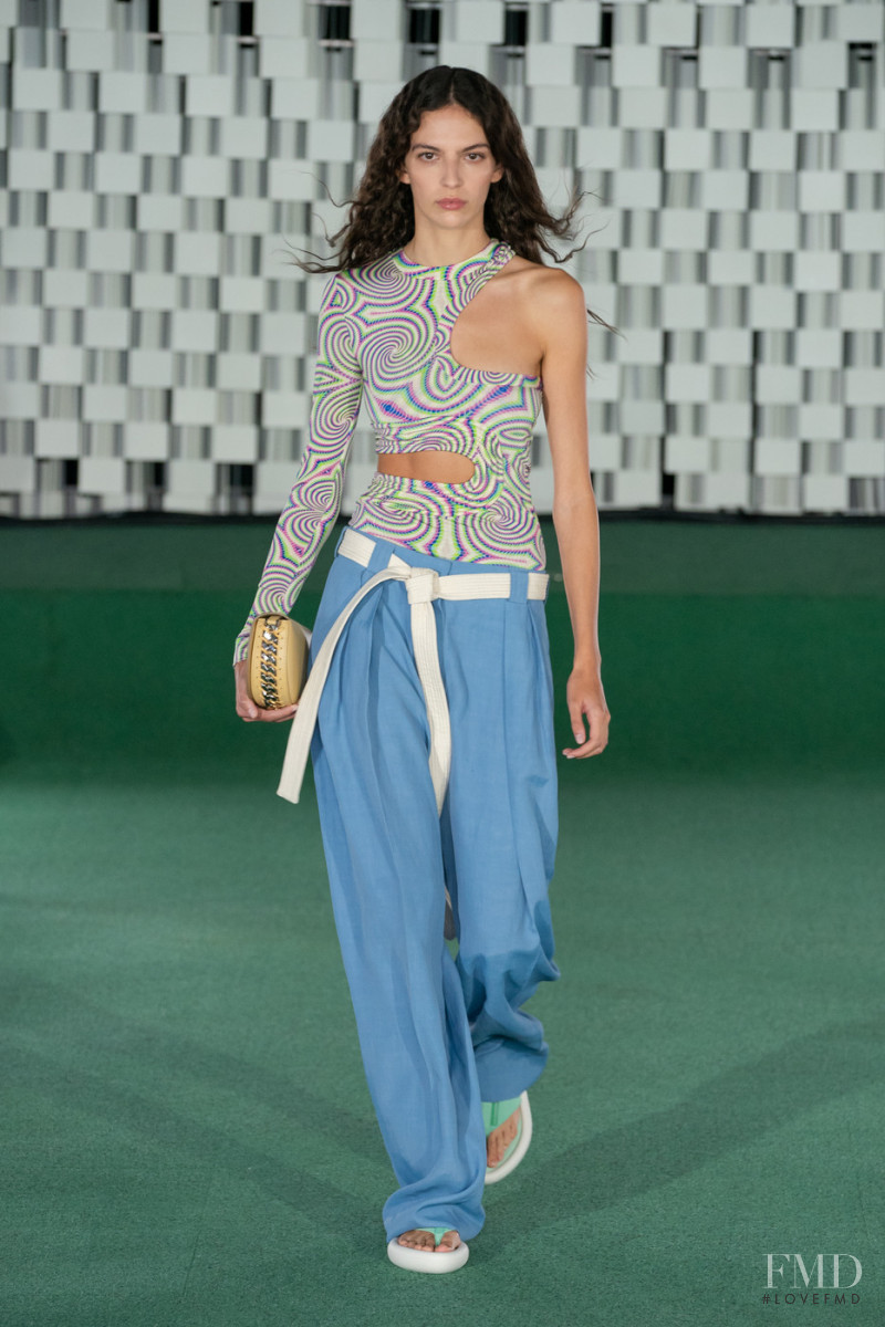 Africa Garcia featured in  the Stella McCartney fashion show for Spring/Summer 2022