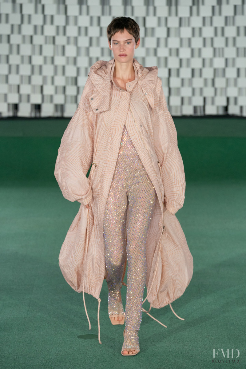 Greta Elisa Hofer featured in  the Stella McCartney fashion show for Spring/Summer 2022