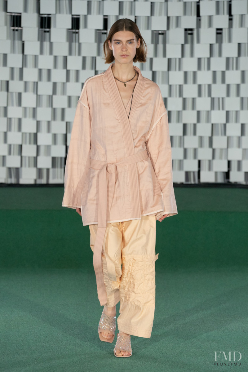 Merel Roggeveen featured in  the Stella McCartney fashion show for Spring/Summer 2022