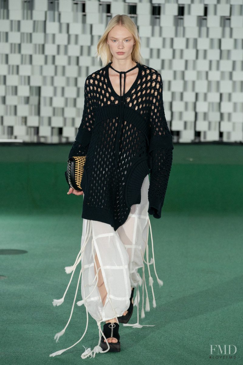 Fran Summers featured in  the Stella McCartney fashion show for Spring/Summer 2022