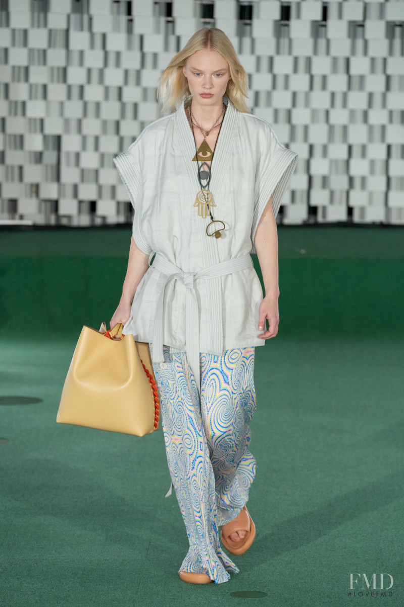 Vilma Sjöberg featured in  the Stella McCartney fashion show for Spring/Summer 2022