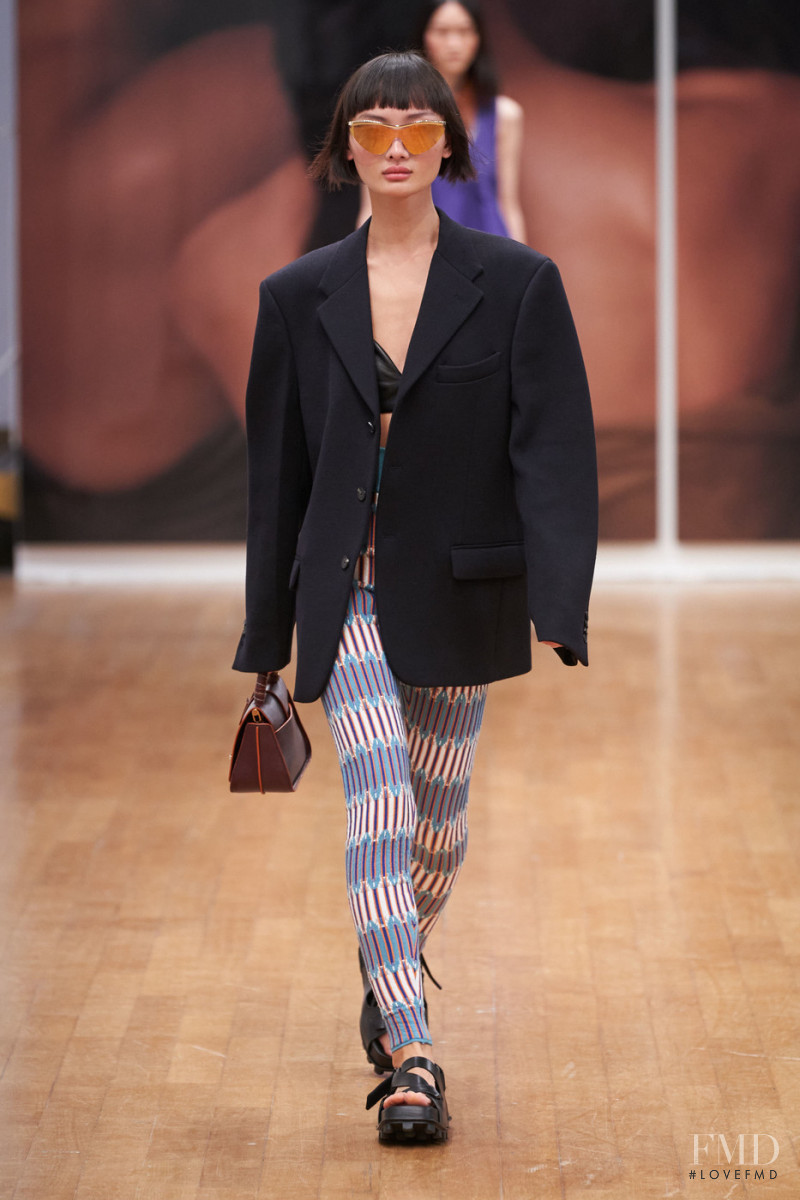 Mao Xiao Xing featured in  the Tod\'s fashion show for Spring/Summer 2022