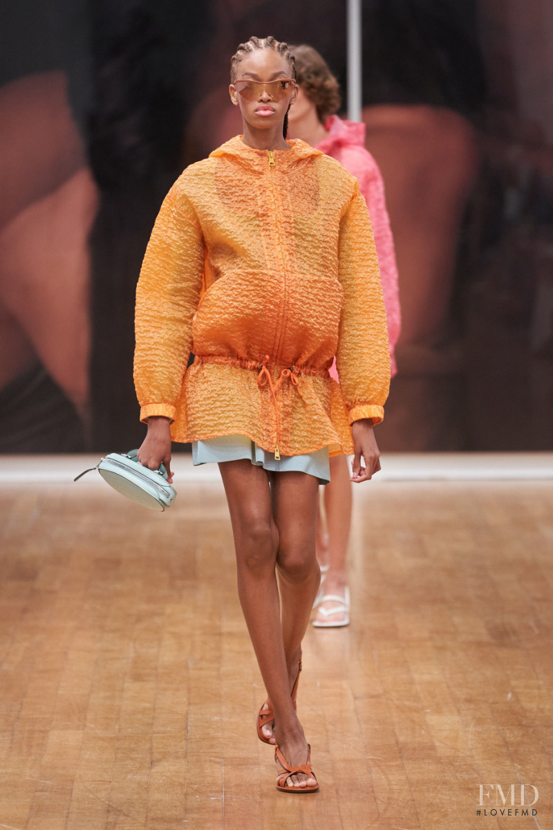 Jadore Benjamin featured in  the Tod\'s fashion show for Spring/Summer 2022