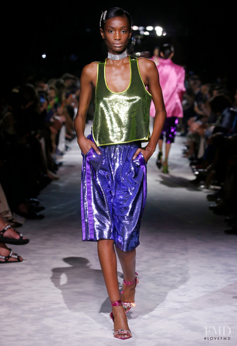 Imari Karanja featured in  the Tom Ford fashion show for Spring/Summer 2022