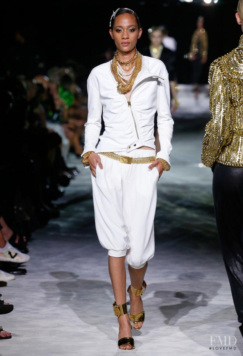 Selena Forrest featured in  the Tom Ford fashion show for Spring/Summer 2022