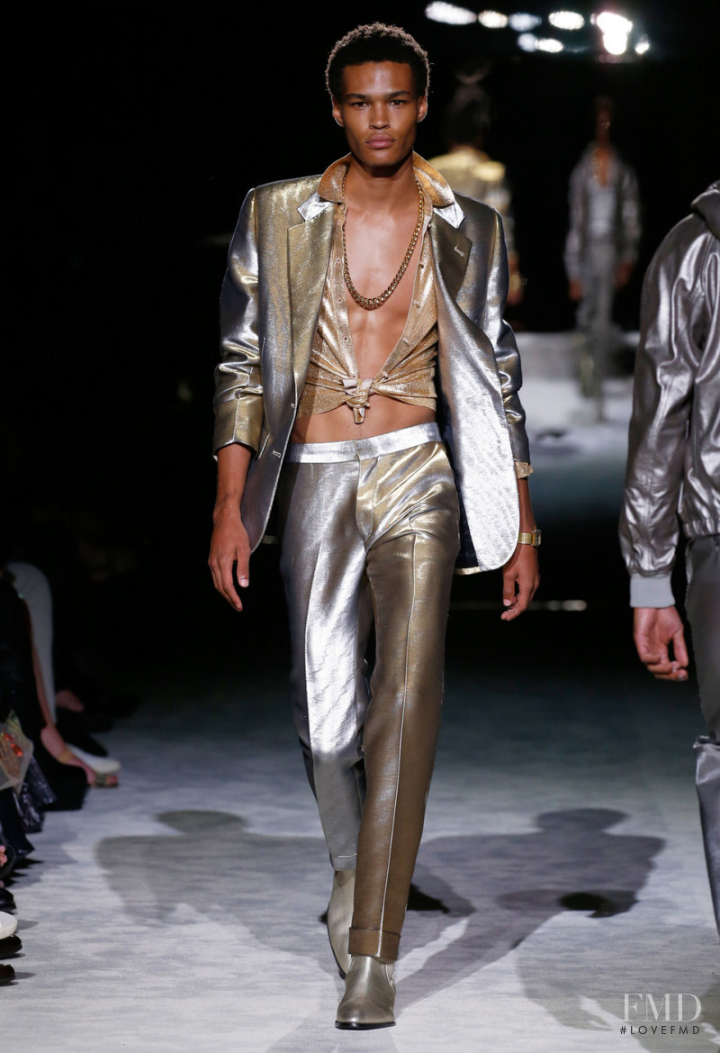 Luis Paredes featured in  the Tom Ford fashion show for Spring/Summer 2022