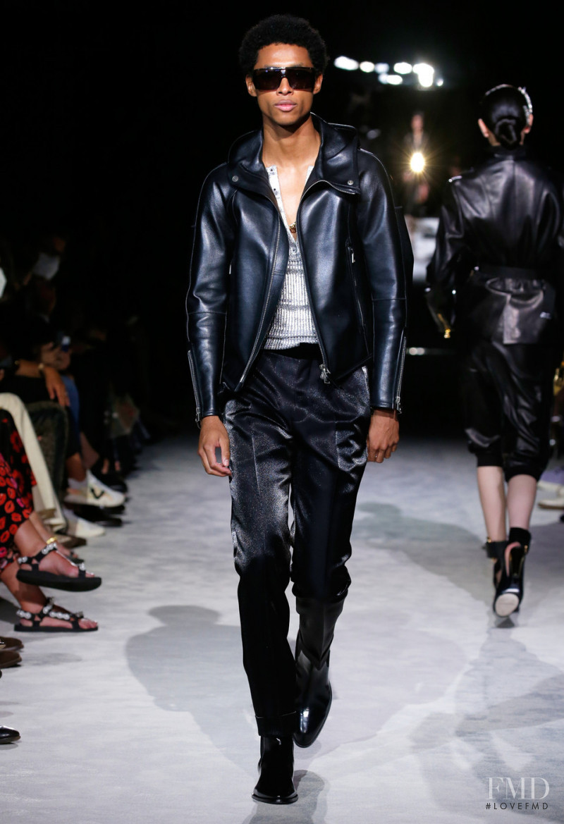 Jecardi Sykes featured in  the Tom Ford fashion show for Spring/Summer 2022