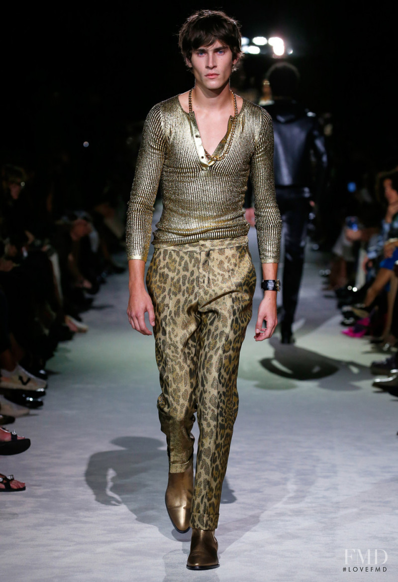 Liam Kelly featured in  the Tom Ford fashion show for Spring/Summer 2022