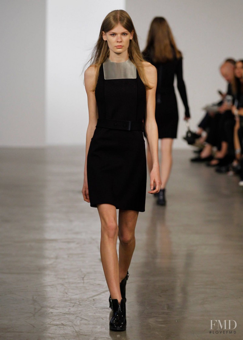 Alexandra Elizabeth Ljadov featured in  the Calvin Klein 205W39NYC fashion show for Resort 2015